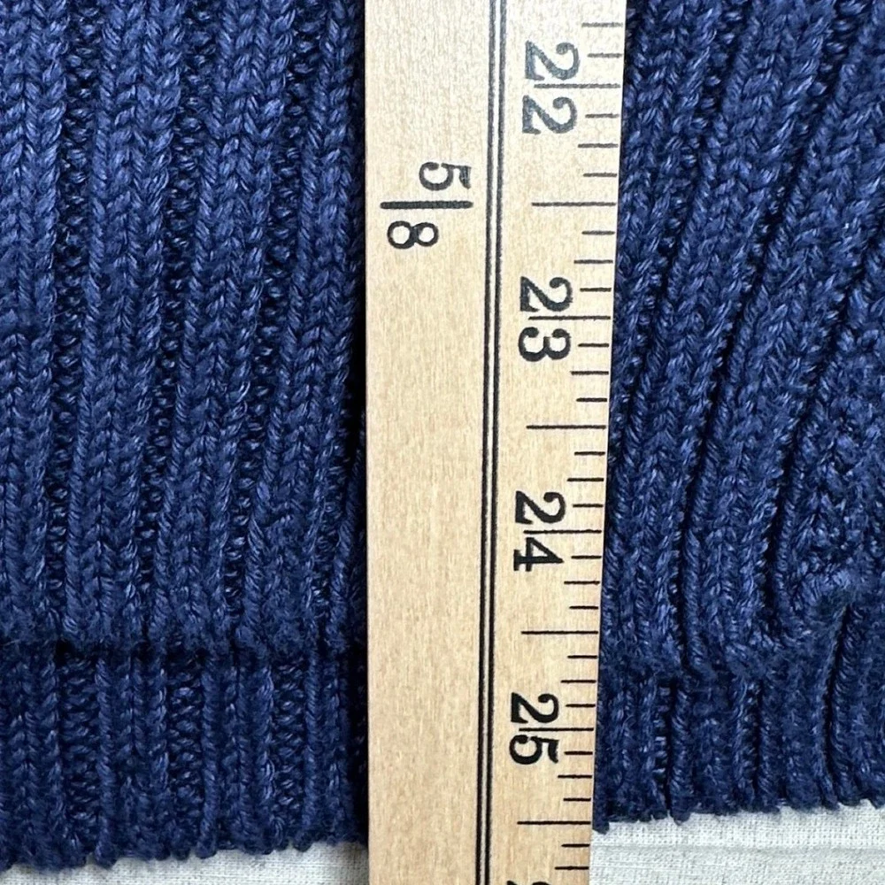 J. Crew Linen‎ Monaco Beach Sweater size Small Blue Raw Indigo Ombre Dip Dyed
